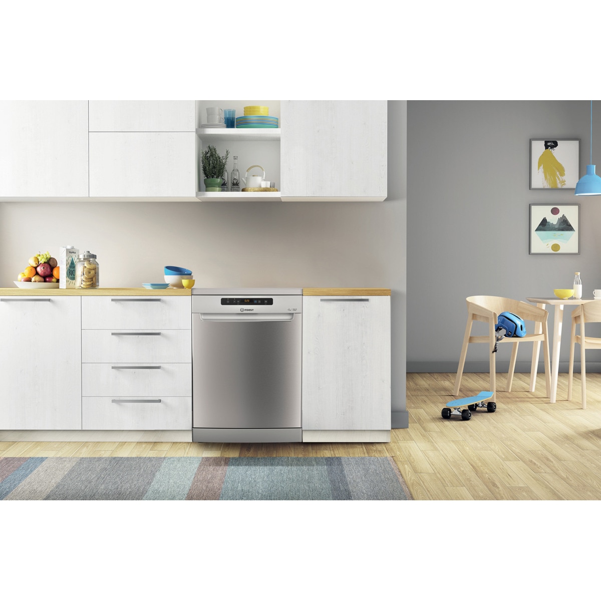 Lavavajillas Indesit 14 servicios, 60 cm - I0F D651 X Inox-2