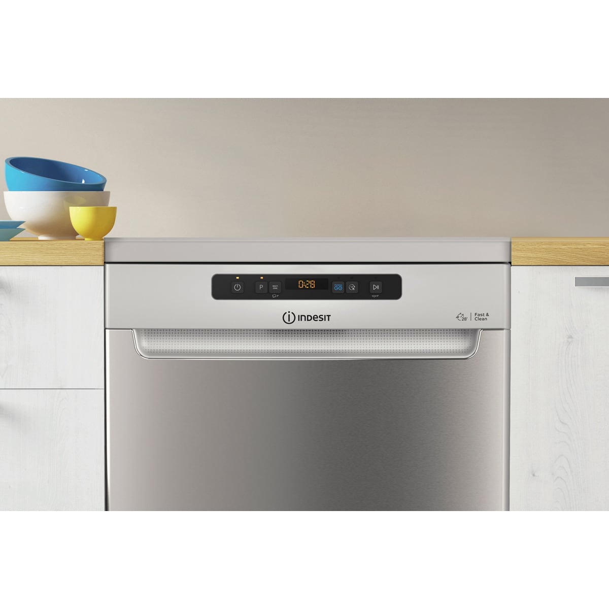 Lavavajillas Indesit 14 servicios, 60 cm - I0F D651 X Inox-12