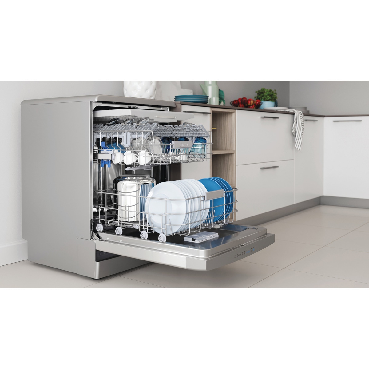 Lavavajillas Indesit 14 servicios, 60 cm - I0F D651 X Inox-10