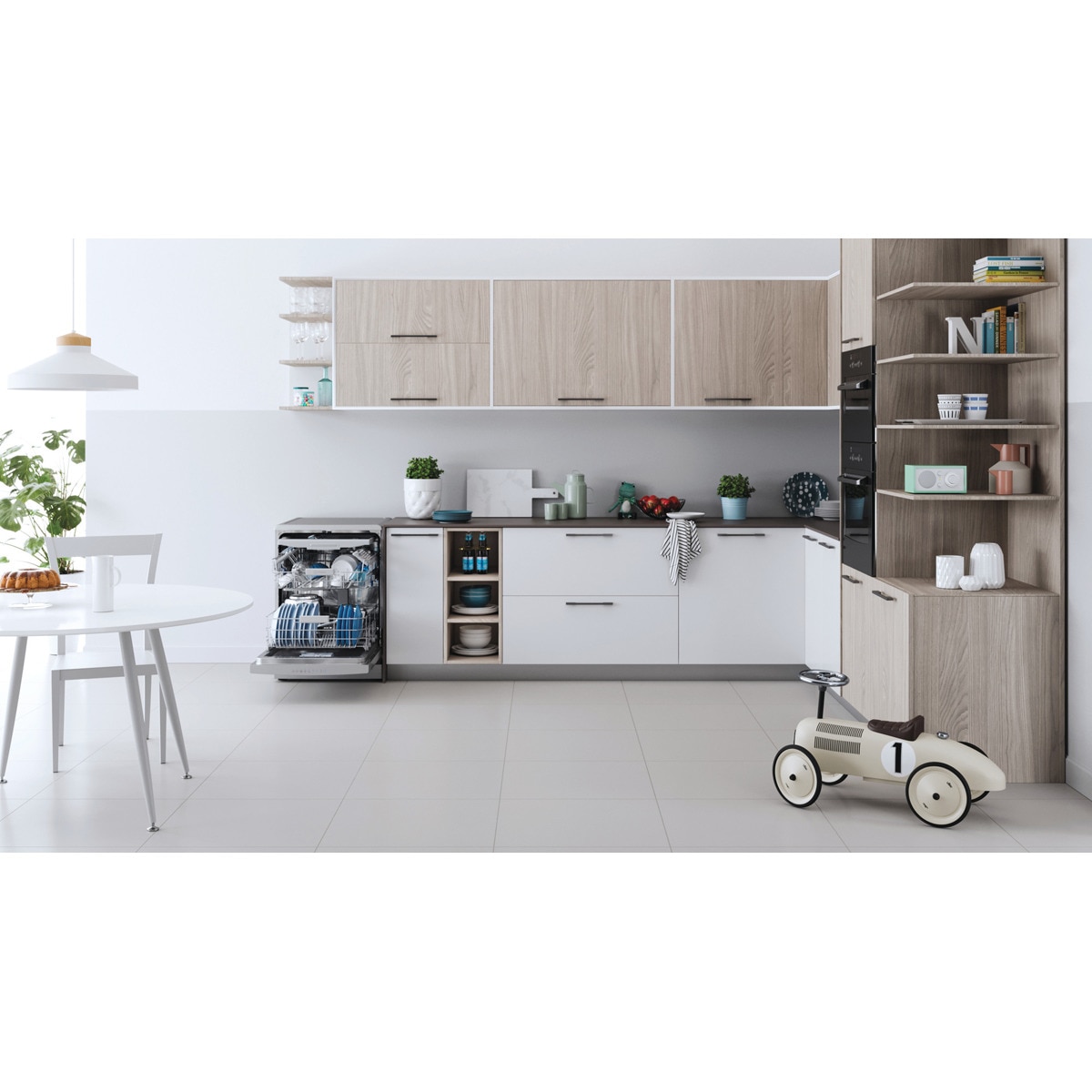 Lavavajillas Indesit 14 servicios, 60 cm - I0F D651 X Inox-9