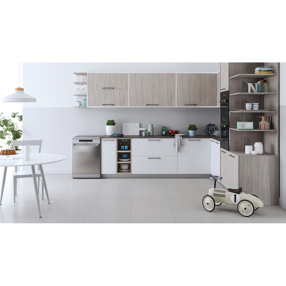 Lavavajillas Indesit 14 servicios, 60 cm - I0F D651 X Inox-8