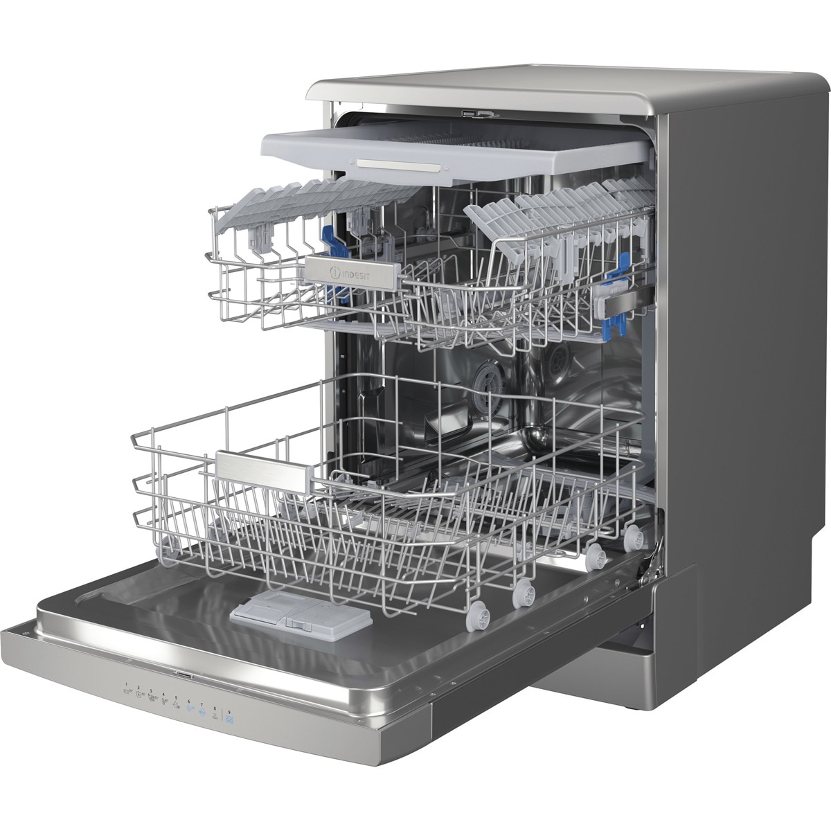 Lavavajillas Indesit 14 servicios, 60 cm - I0F D651 X Inox-7