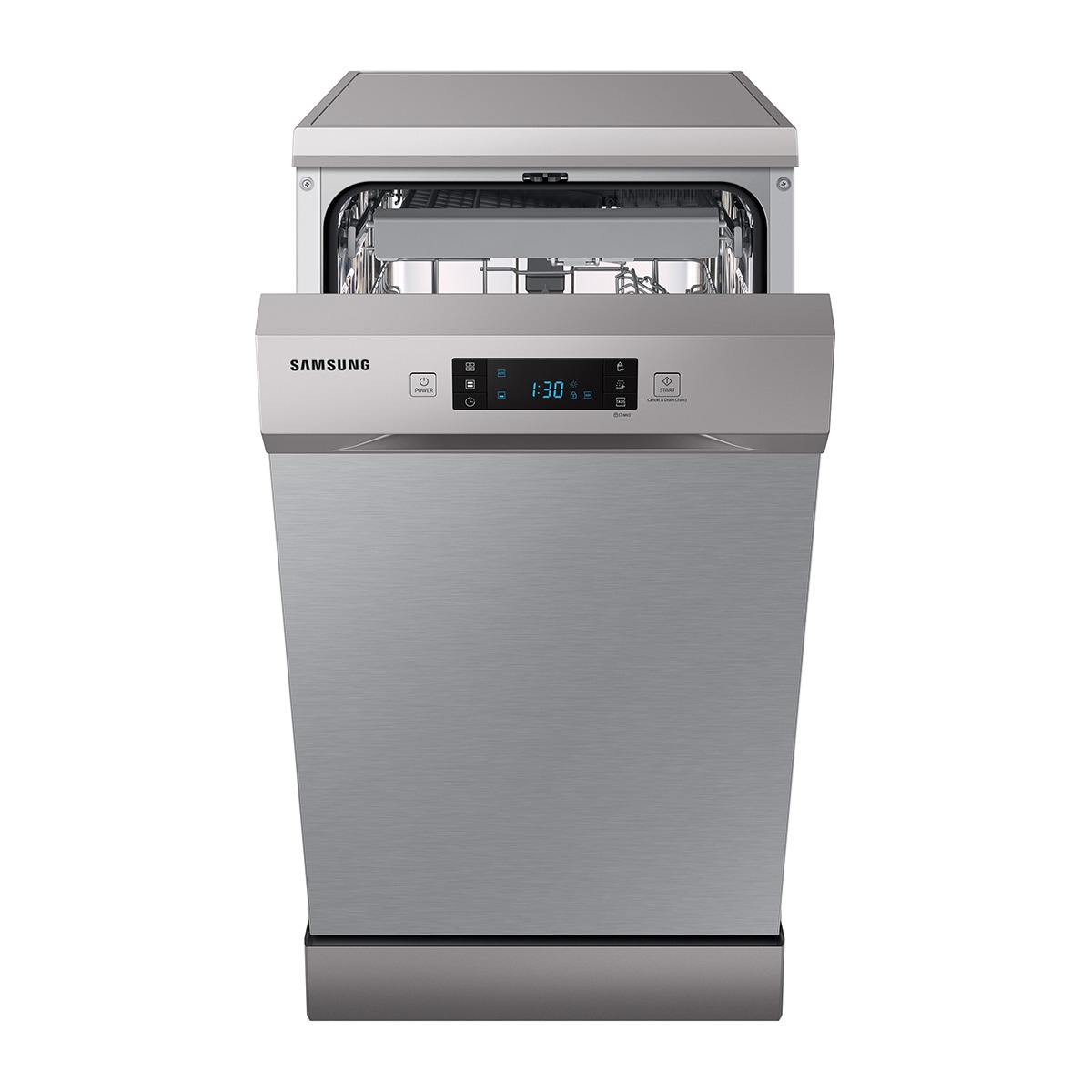 Lavavajillas Samsumg 10 servicios, 45 cm, Bandeja cubiertos - DW50DG450FSRET Acero Inox-2