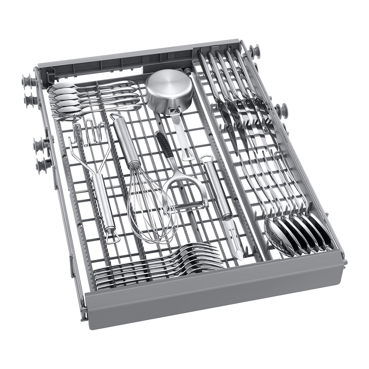 Lavavajillas Samsumg 10 servicios, 45 cm, Bandeja cubiertos - DW50DG450FSRET Acero Inox-9