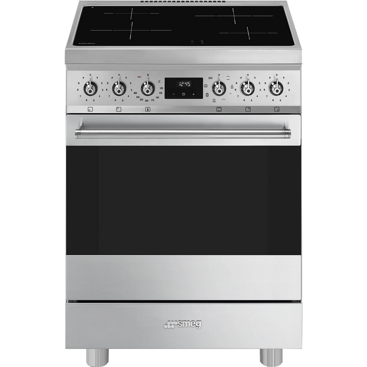 Imagem 0 de Fogão Elétrico com Placa de Indução Smeg Classica C6IMXM2 de 4 Zonas e de 70 Litros - Aço Inox