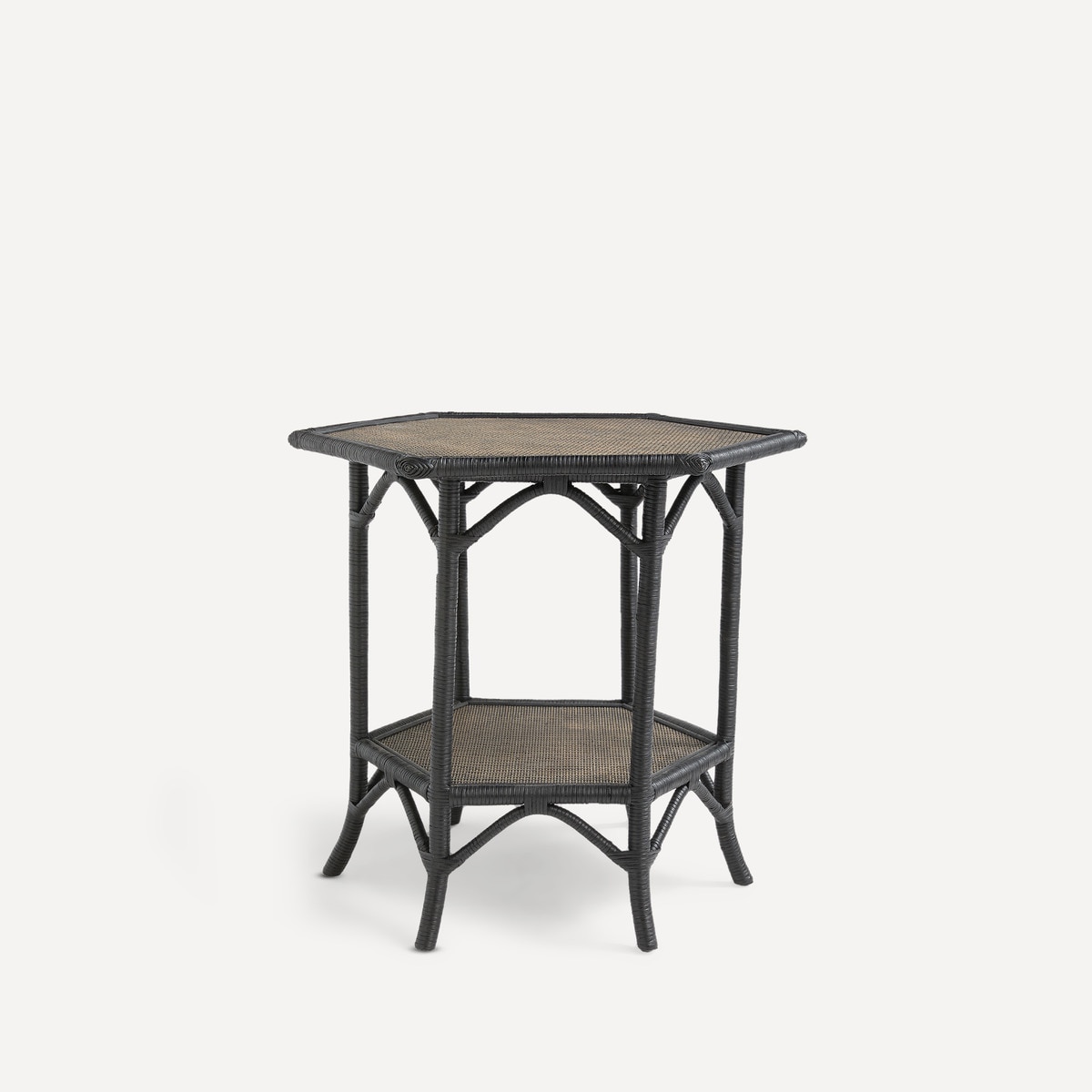 Mesa Auxiliar de Rotim Tera Preto-1