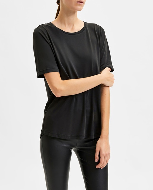 Imagen 0 de Camiseta de mujer básica cuello redondo