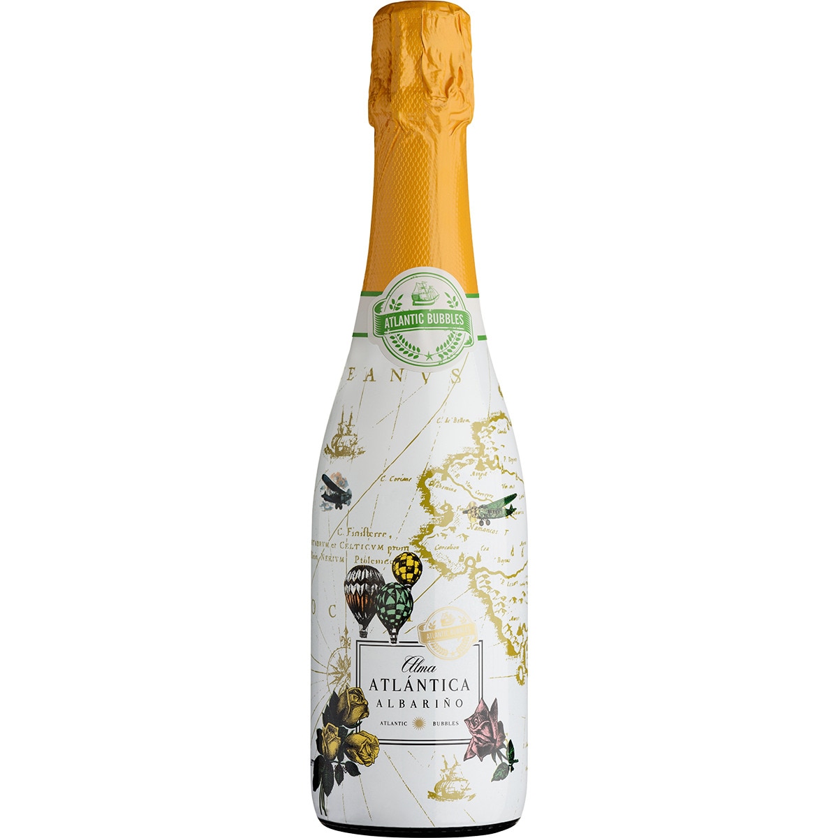 vino blanco espumoso albariño botella 37,5 cl