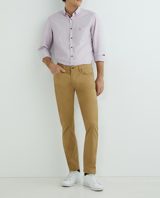 Imagen 0 de Pantalón 5 bolsillos de hombre Daren Zip