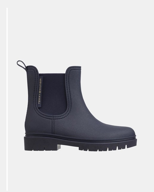 Imagen 0 de Botas de agua de mujer tipo Chelsea con cierre elástico logotipado