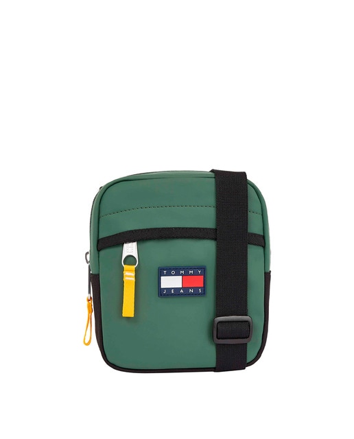 Imagen 0 de Bandolera de hombre estilo reporter con logo badge