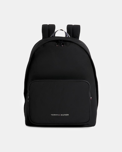 Imagen 0 de Mochila negra con letras Tommy Hilfiger