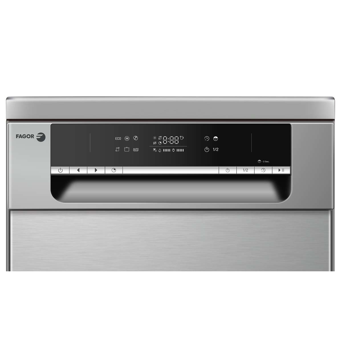 Lavavajillas Fagor, 9 servicios, 45 cm - 4LVF-423X Acero Inox-4