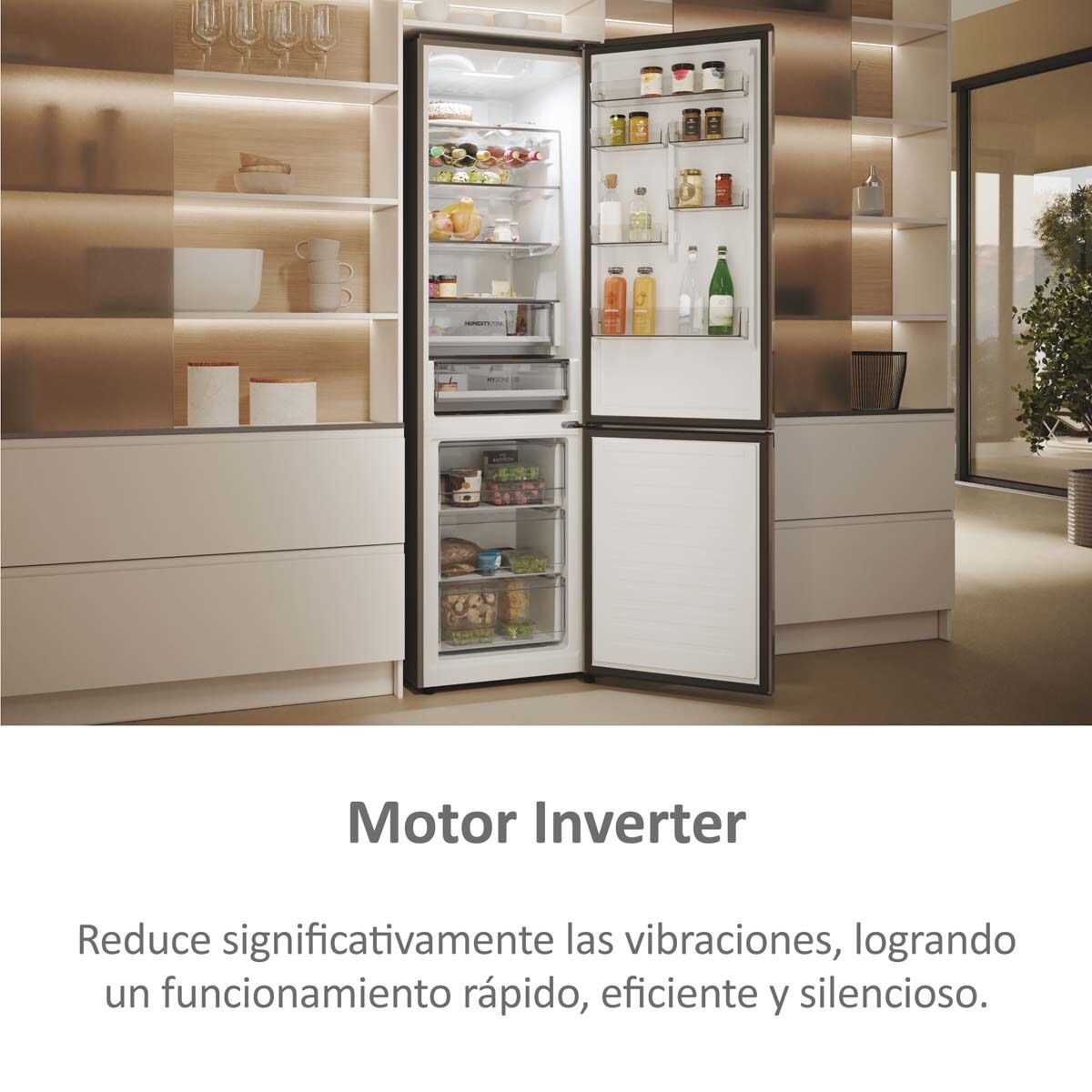 Frigorífico Combinado Haier 2D 60 Series 5 Pro HDPW5618DNPK No Frost, Wifi e de 185 cm - Prata Inox-9