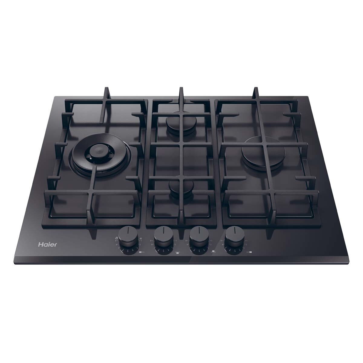 Placa de Gas Haier 4 quedamadores Gas On Glass Series 6 - HAVG5D4TB Negro-3