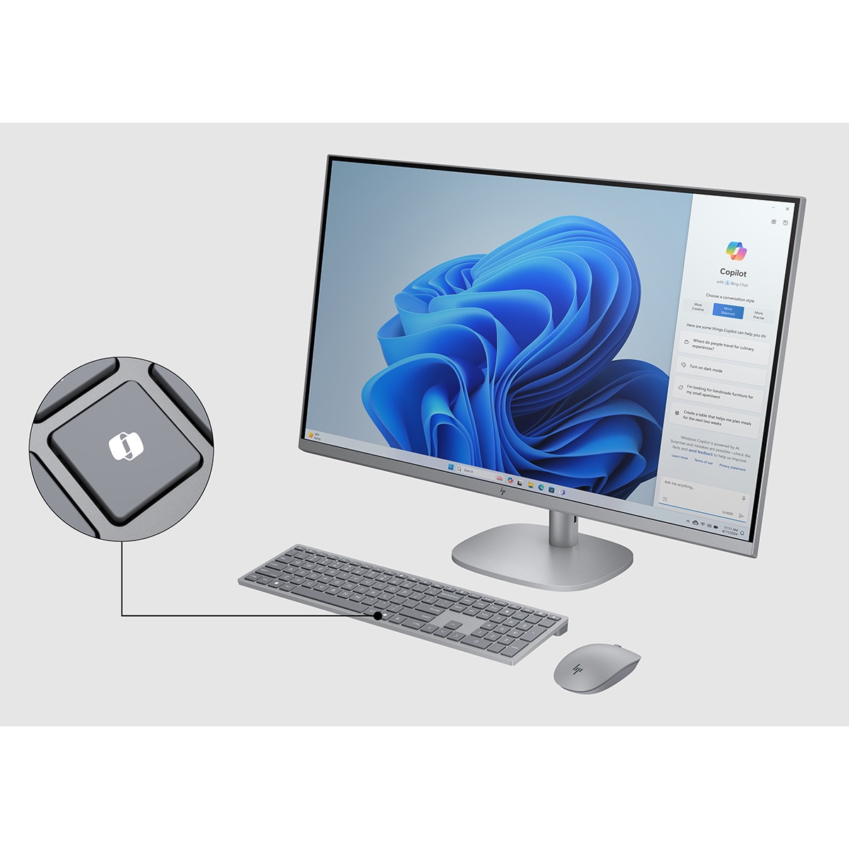 All-in-One HP OmniStudio X 32-c0004ns, Intel Core Ultra 5-125H, 16GB, 1TB SSD, Nvidia GeForce RTX 4050 6GB, 31,5", W11 Plata oscuro-7