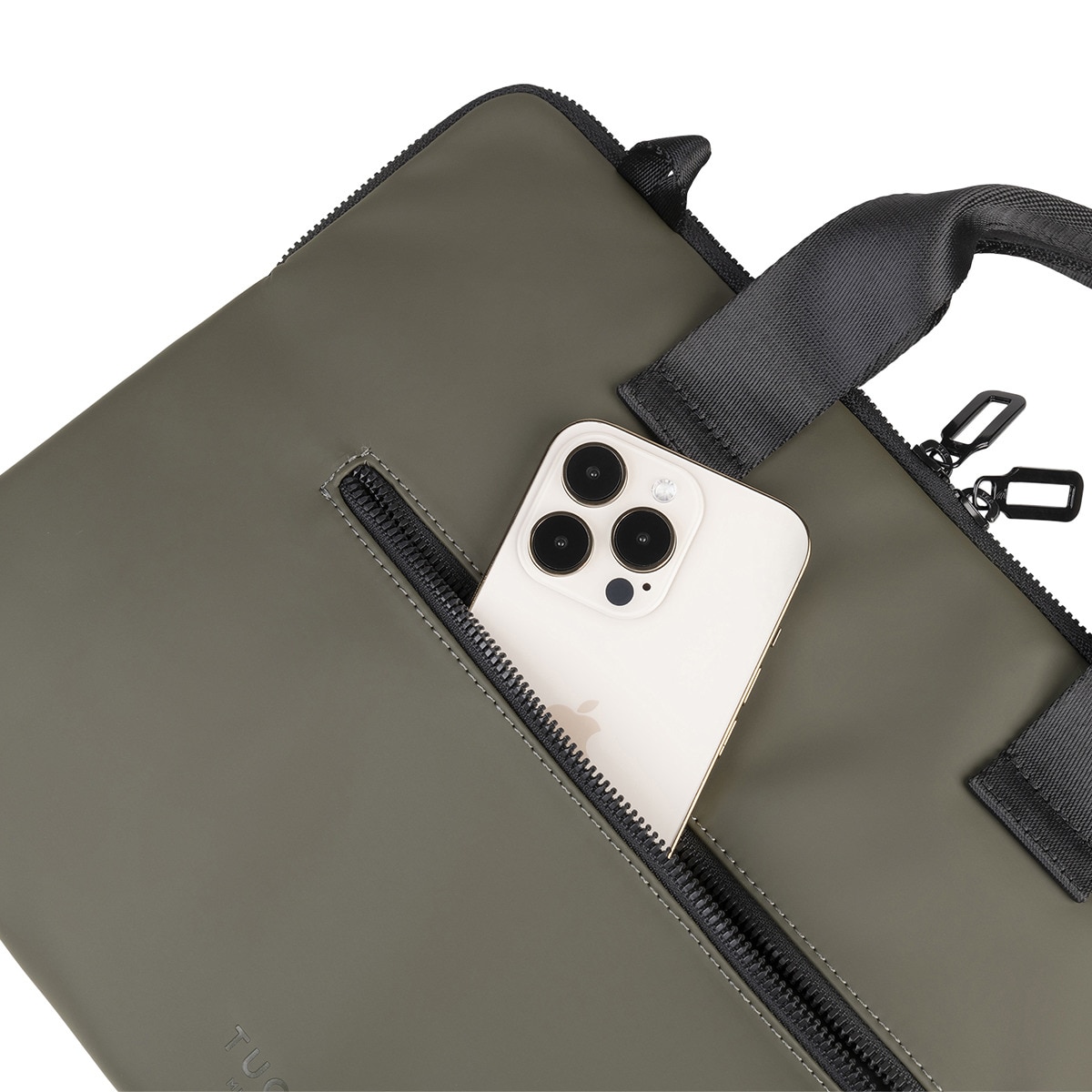 Maletín verde militar Tucano para MacBook Pro 16" Verde militar-5