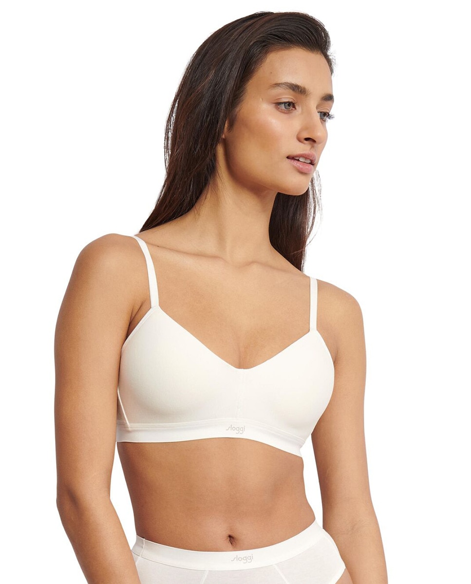 Soutien com Enchimento e sem Aro Branco-1