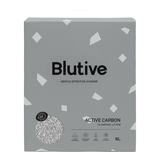 Imagen 0 de Lecho ultra aglomerante Blutive para gatos con carbón activo 6 L