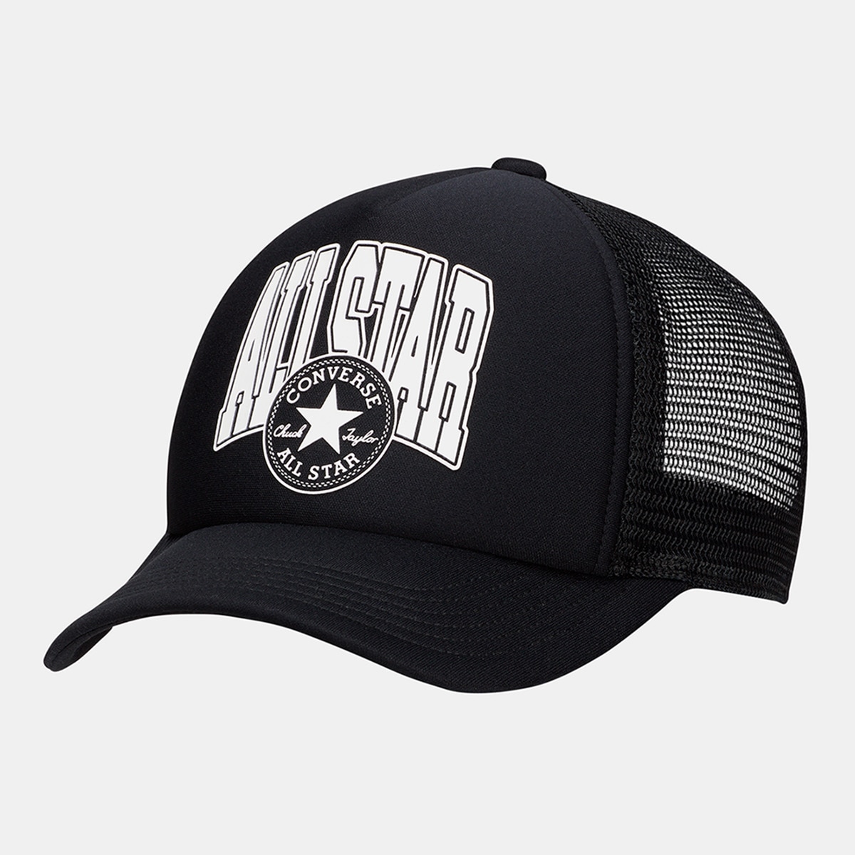 Boné Retro College Trucker Hat Converse Preto-2