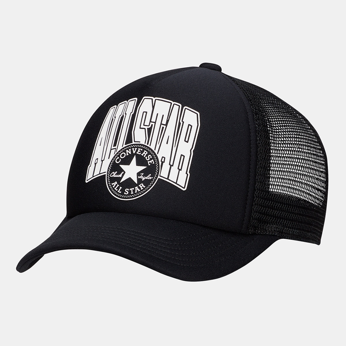 Boné Retro College Trucker Hat Converse Preto-1