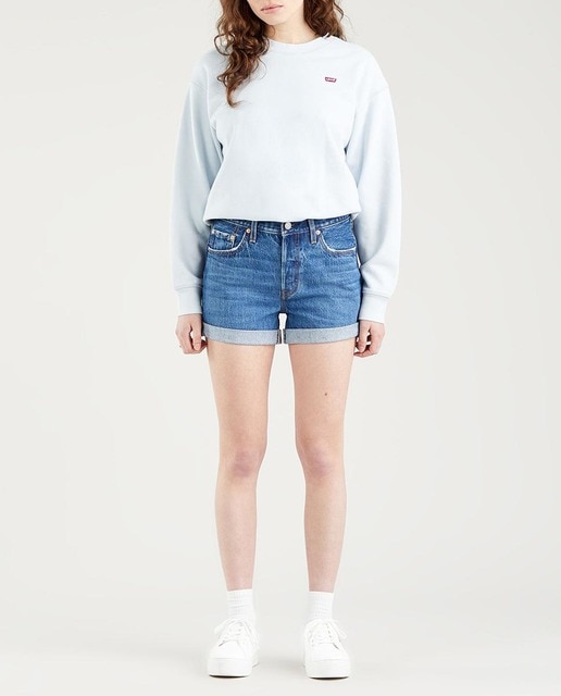 Imagen 0 de Short vaquero de mujer 501® Original, lavado oscuro