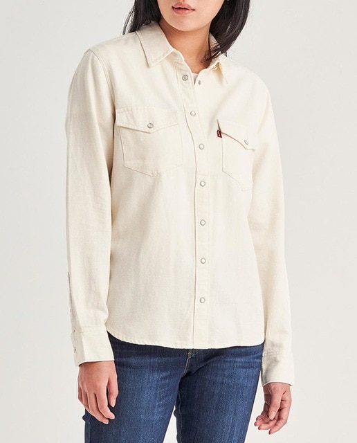 Imagen 0 de Camisa vaquera de mujer de manga larga