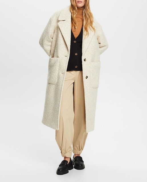 Imagen 0 de Abrigo largo de mujer paño rizo