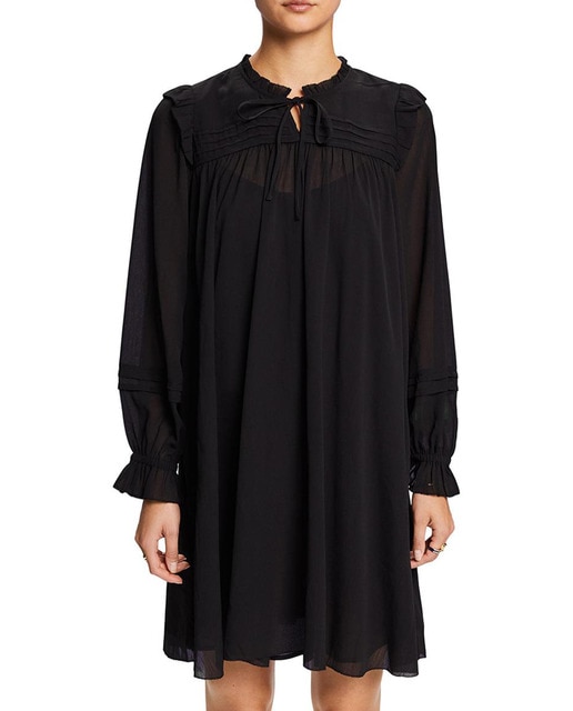 Imagen 0 de Vestido corto chifón lazada