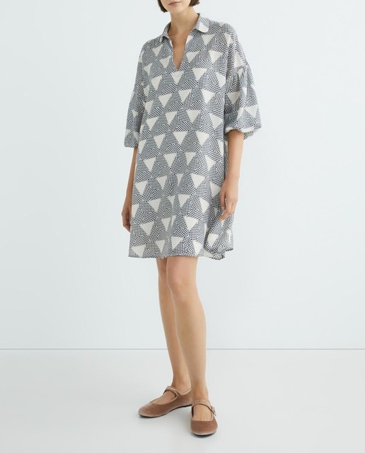 Imagen 0 de Vestido corto oversize estampado