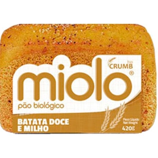 Pão de Batata Doce e Milho sem Glúten embalagem 420 g - Miolo