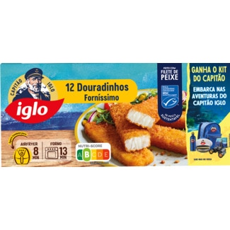 Douradinhos de Pescada 12 Unidades embalagem 300 g - Capitão Iglo