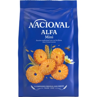 Bolachas Mini Alfa embalagem 120 g - Nacional