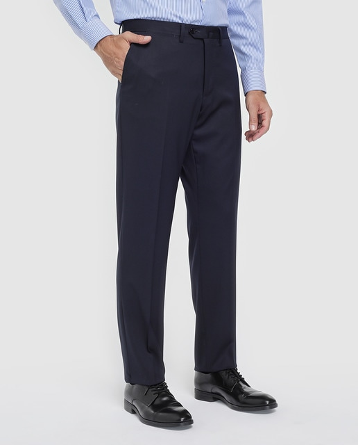 Imagen 0 de Pantalón de traje separate de hombre regular liso azul