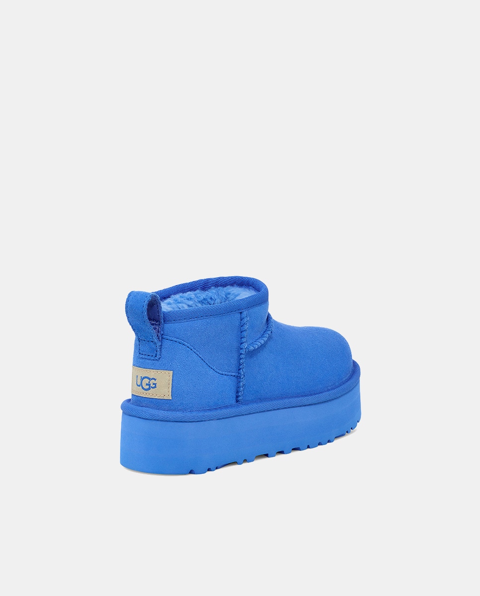Botas com Plataforma Classic Ultra Mini Azul-4