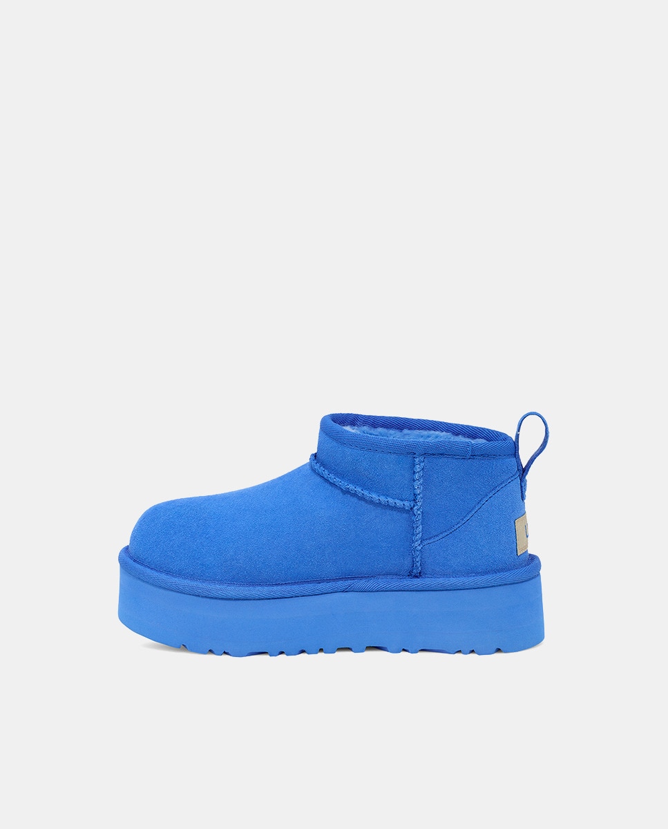 Botas com Plataforma Classic Ultra Mini Azul-3