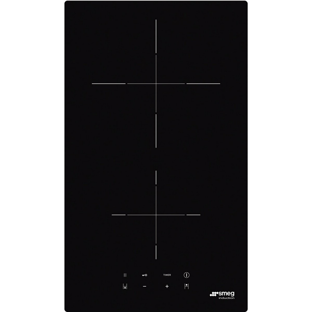 Imagem 0 de Placa Modular de Indução Smeg Universal SI2321D de 2 Zonas e de 30 cm - Preto