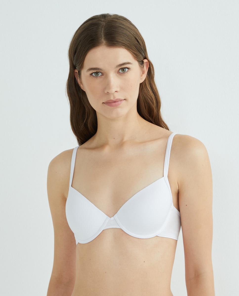 Pack 2 Sujetadores algodón basicos Blanco-1