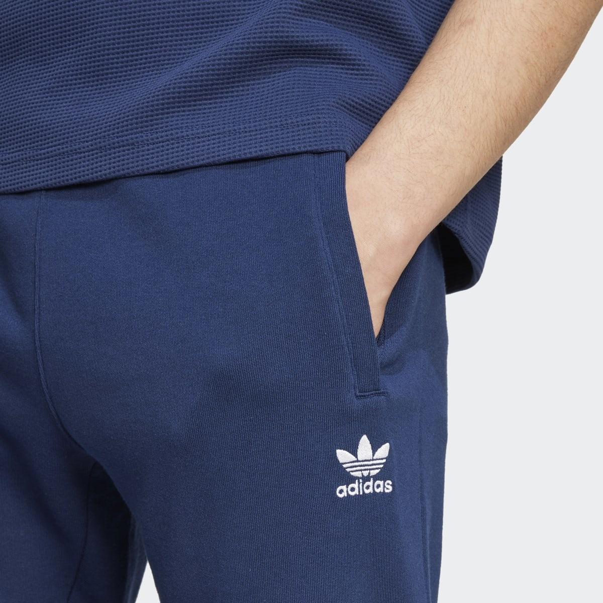 Calças de Homem Trefoil Essentials Originals Azul-4