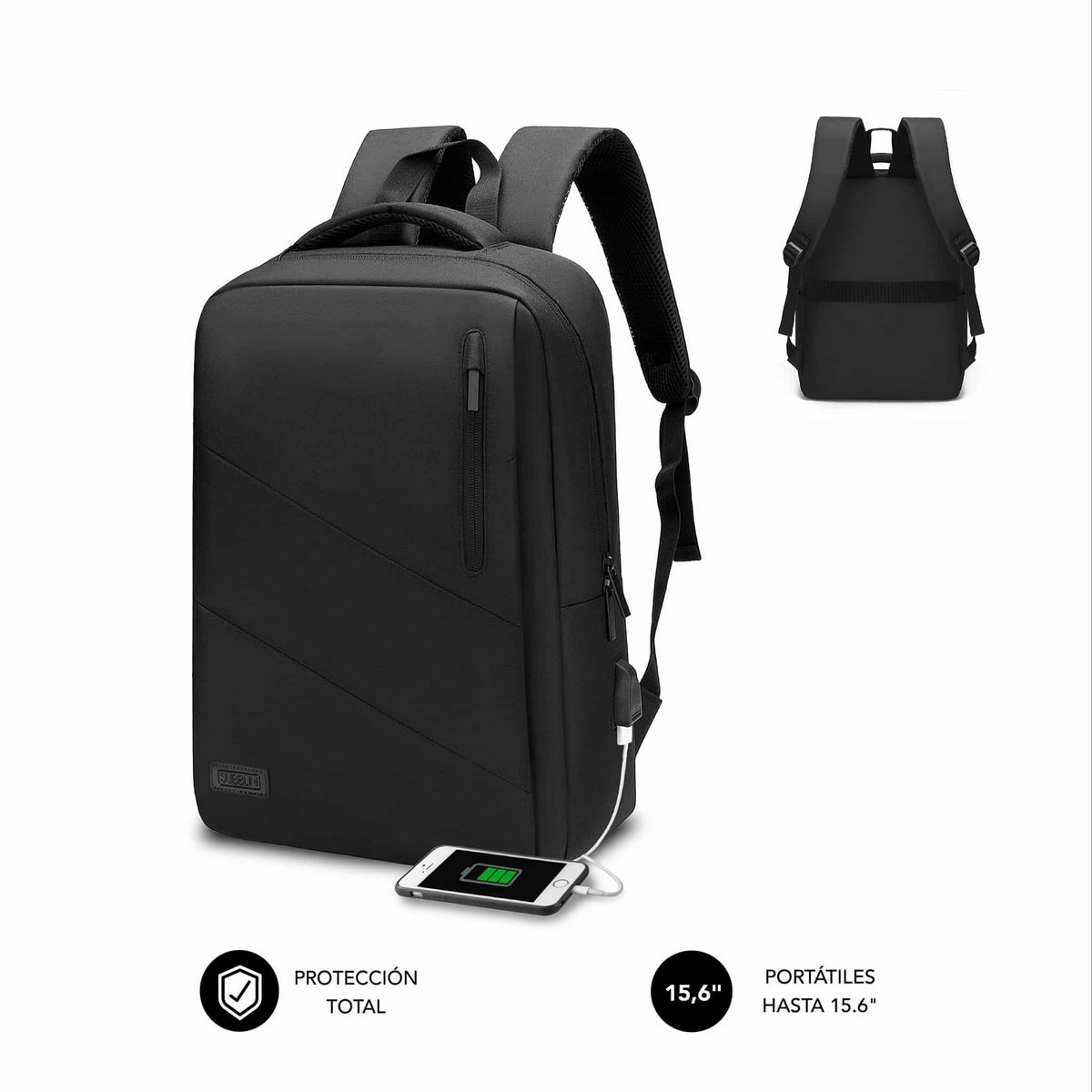Mochila para Portátil 15,6" - Preto 1