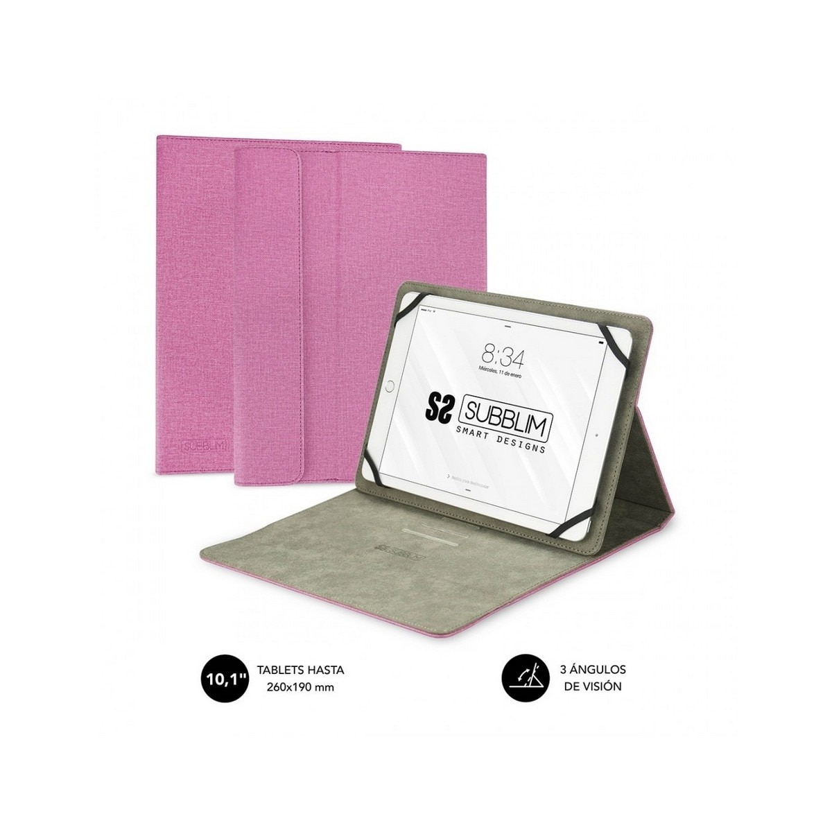 Imagem 0 de Capa para Tablet 10.1"  - Rosa