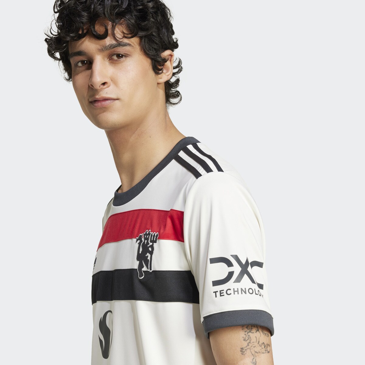T-shirt de Homem 3.º Equipamento Manchester United 2024-2025 Branco-3