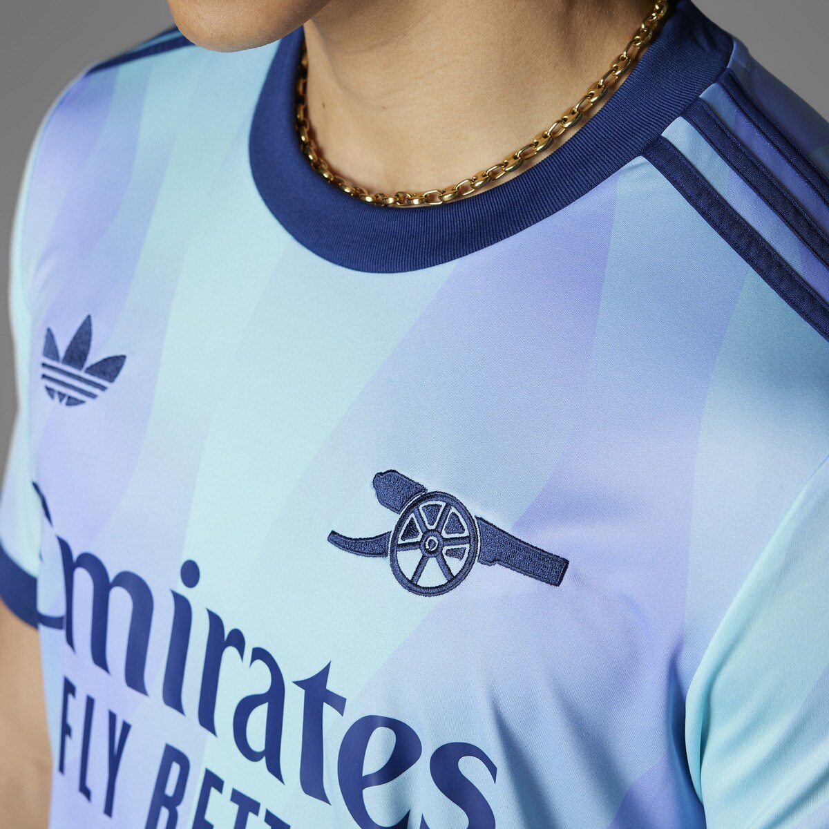 T-shirt de Homem 3.º Equipamento Arsenal FC 2024-2025 Azul-4