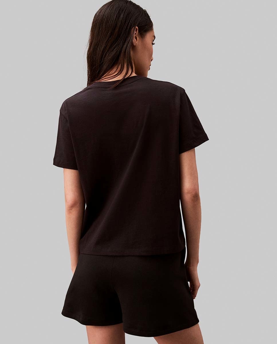 Camisola de Pijama - Cotton Tees Preto-2