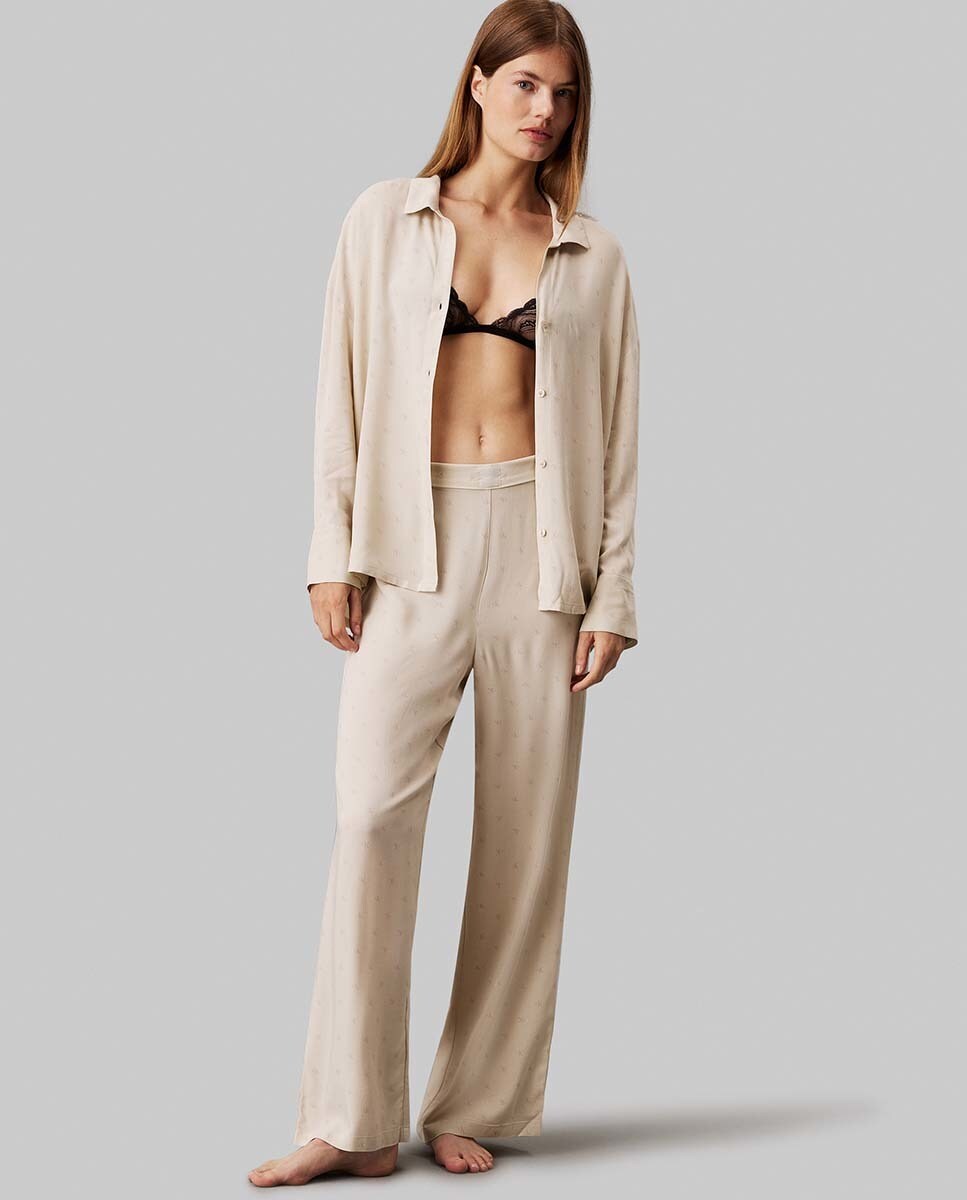 Pantalones Pants Calvin Klein Dama Pajama Set Pijama Calvin