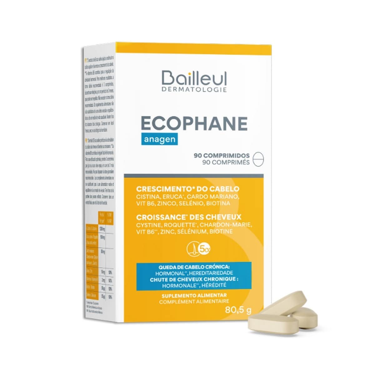 Suplemento Alimentar Ecophane Anagen - 90 Comp 1