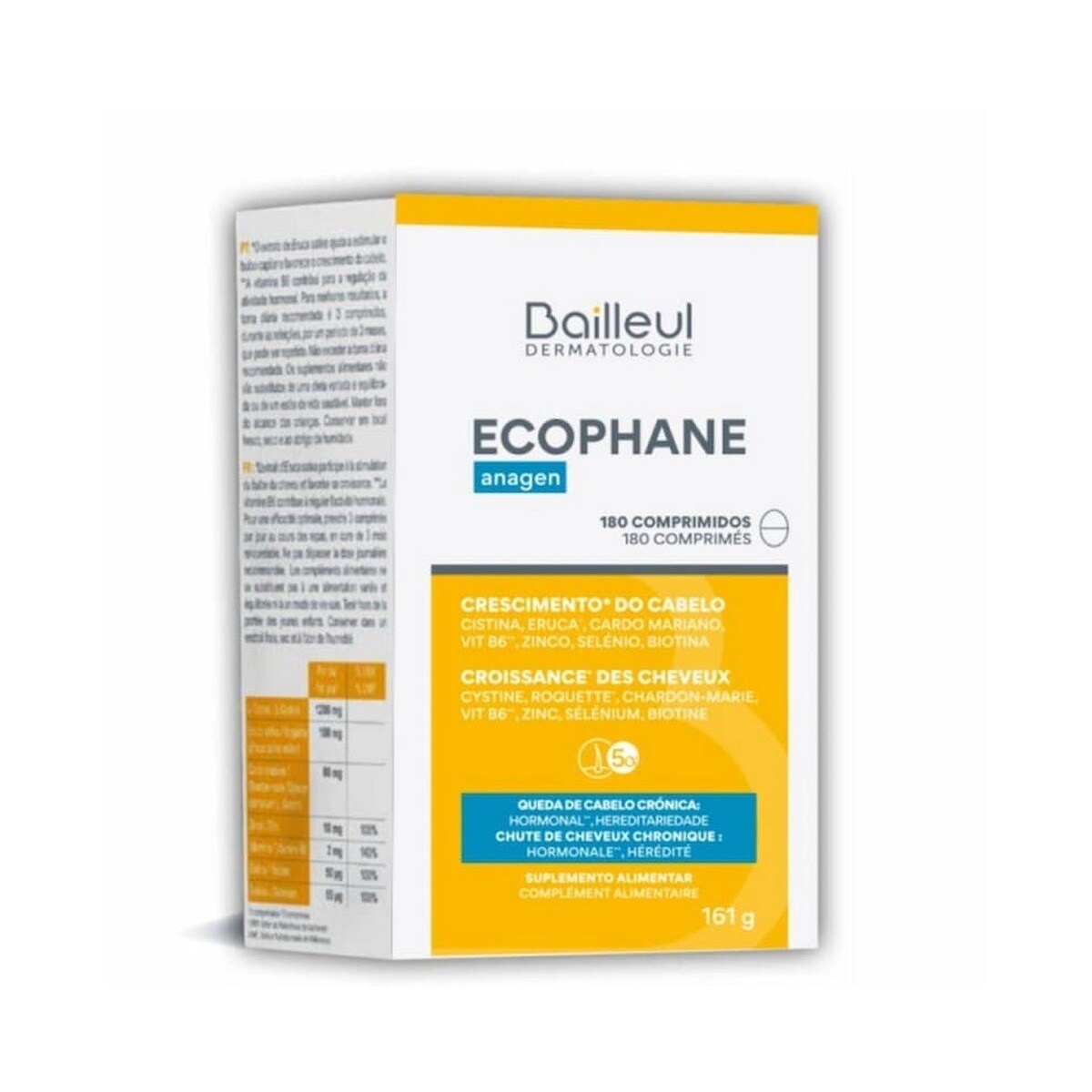 Suplemento Alimentar Ecophane Anagen - 180 Comp 1