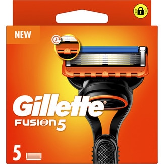 5 recambio de maquinilla de afeitar estuche 5 unidades - Gillette Fusion