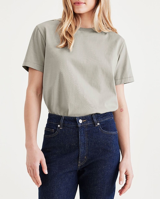 Imagen 0 de Camiseta de mujer manga corta, cuello redondo