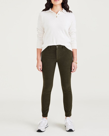 Pantalón chino de mujer skinny de pana — oferta en Primeriti